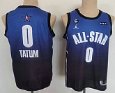 Men's Boston Celtics #0 Jayson Tatum Navy Blue 2022 All Star 6 Patch Icon Sponsor Swingman Jersey,baseball caps,new era cap wholesale,wholesale hats